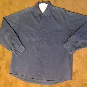 Blue button down shirt